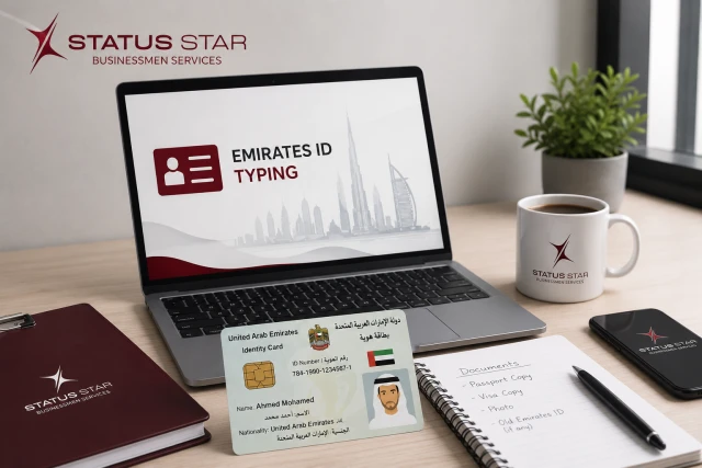 Emirates id typing services in UAE