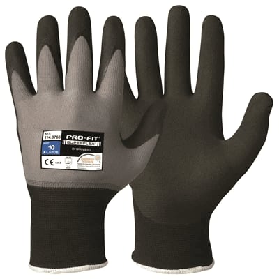 HANSKE MONT GUMMI PU SORT STR 10 PAK=12 KRT=144