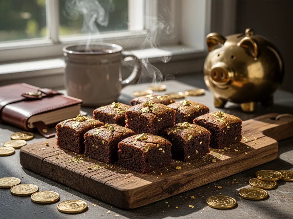 Gold-Flecked Truffle Brownies