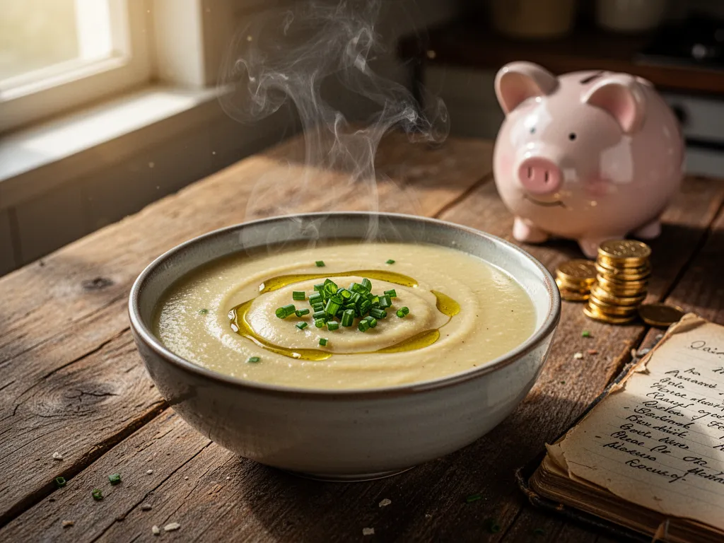$5 Creamy Garlic Potato Soup