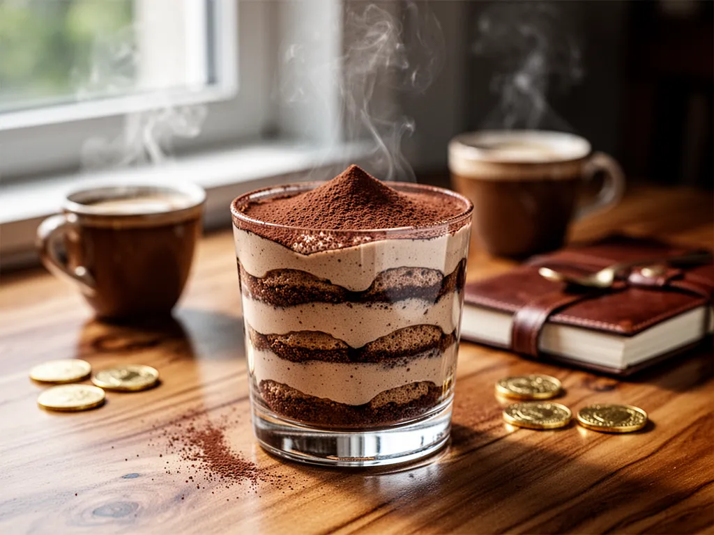 Classic Mocha Tiramisu Glass