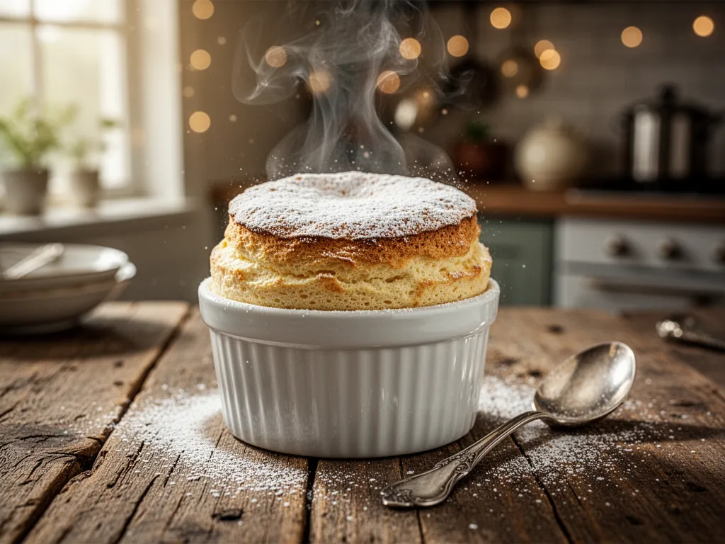 Rich White Chocolate Soufflé