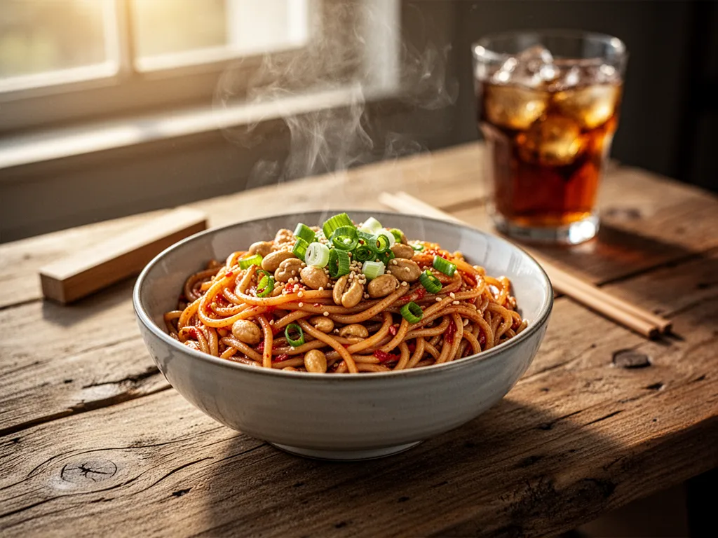 15-Min Spicy Peanut Noodles