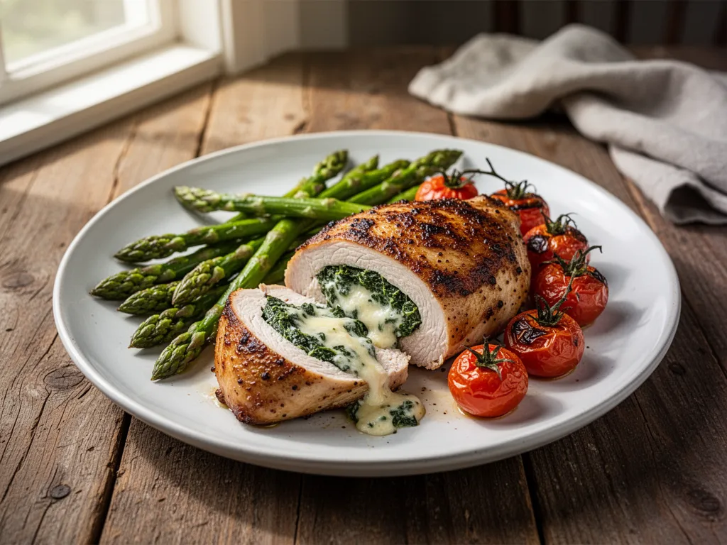 Creamy Spinach Stuffed Chicken