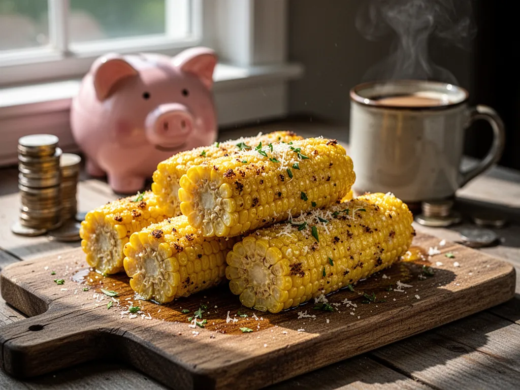 Air Fryer Garlic Parmesan Corn