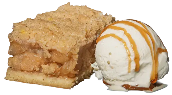 Crumble de Manzana + Helado