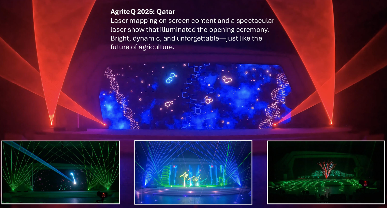 Light and lasers show at AgriteQ