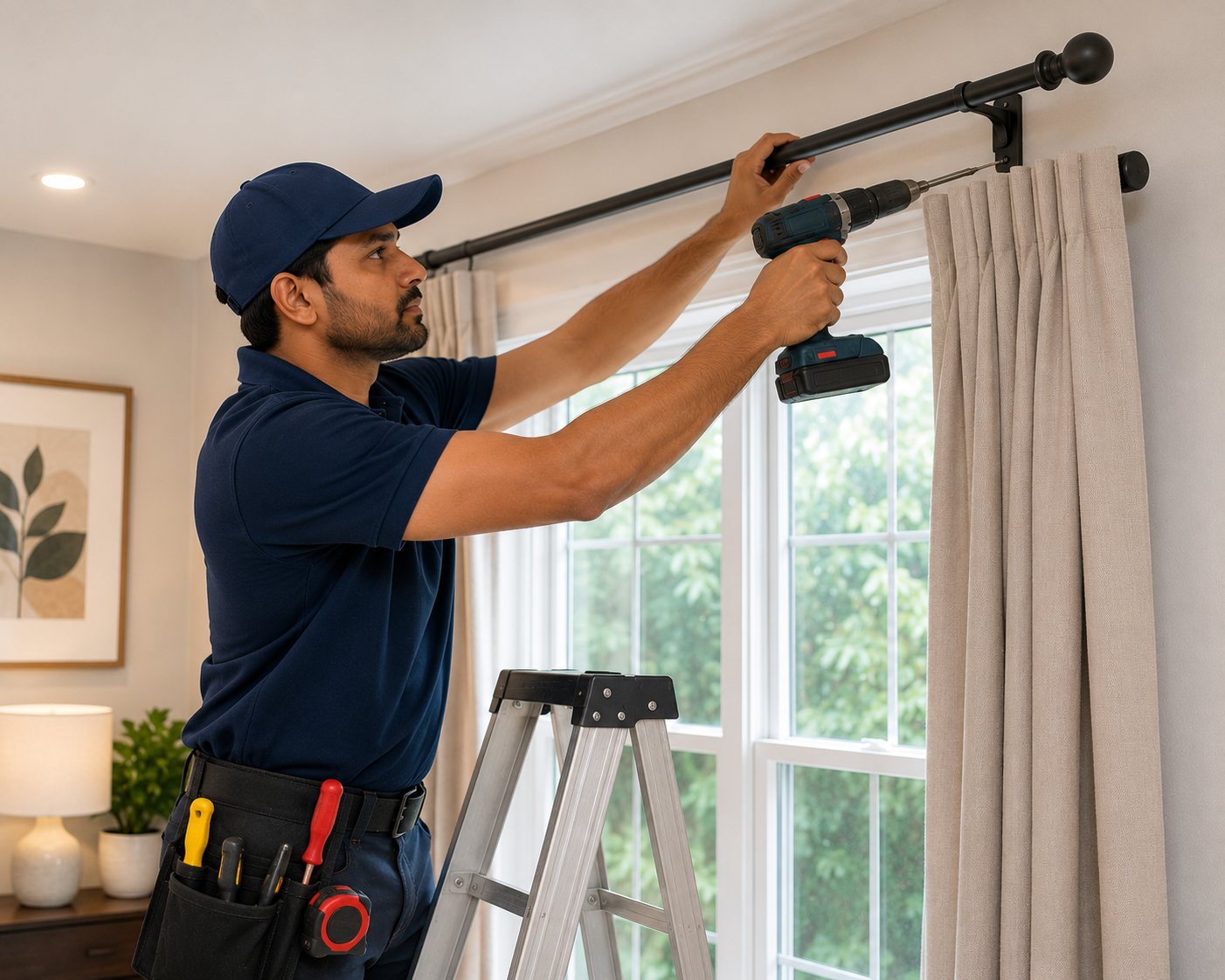 Curtain Rod Installation