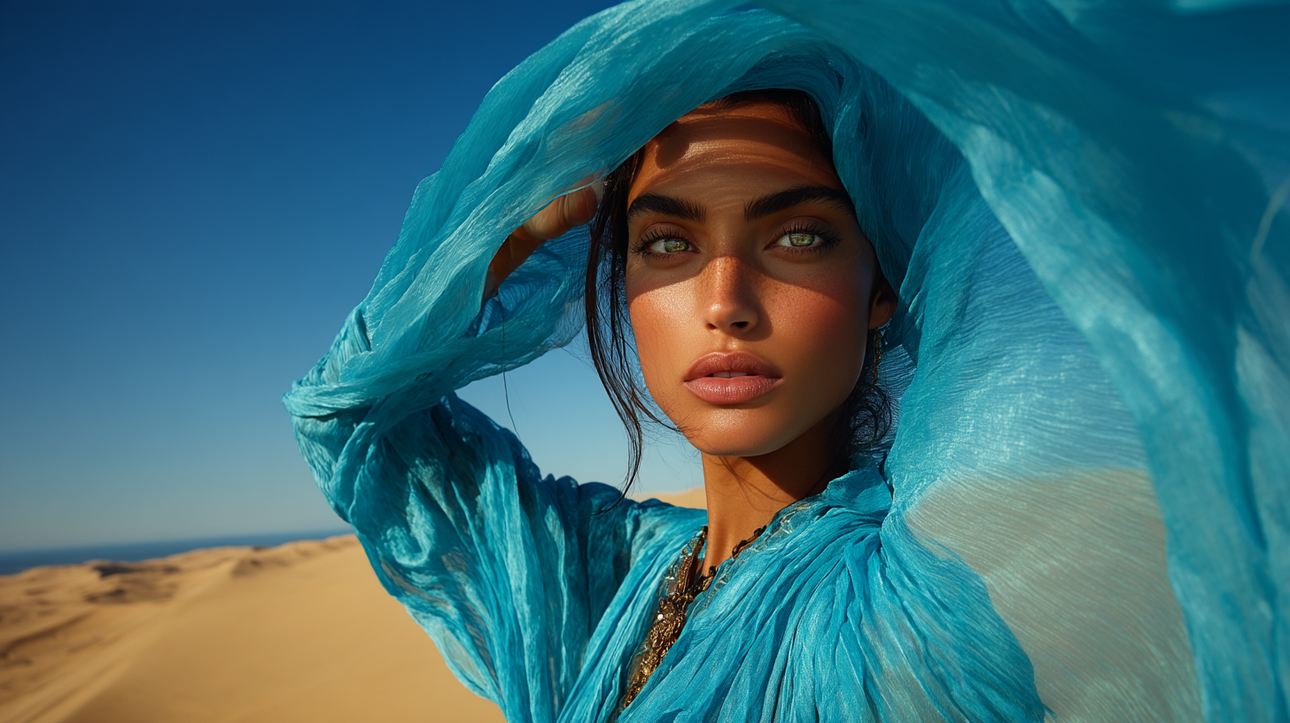 SIRCUS editorial — high-fashion portrait, cinematic lighting