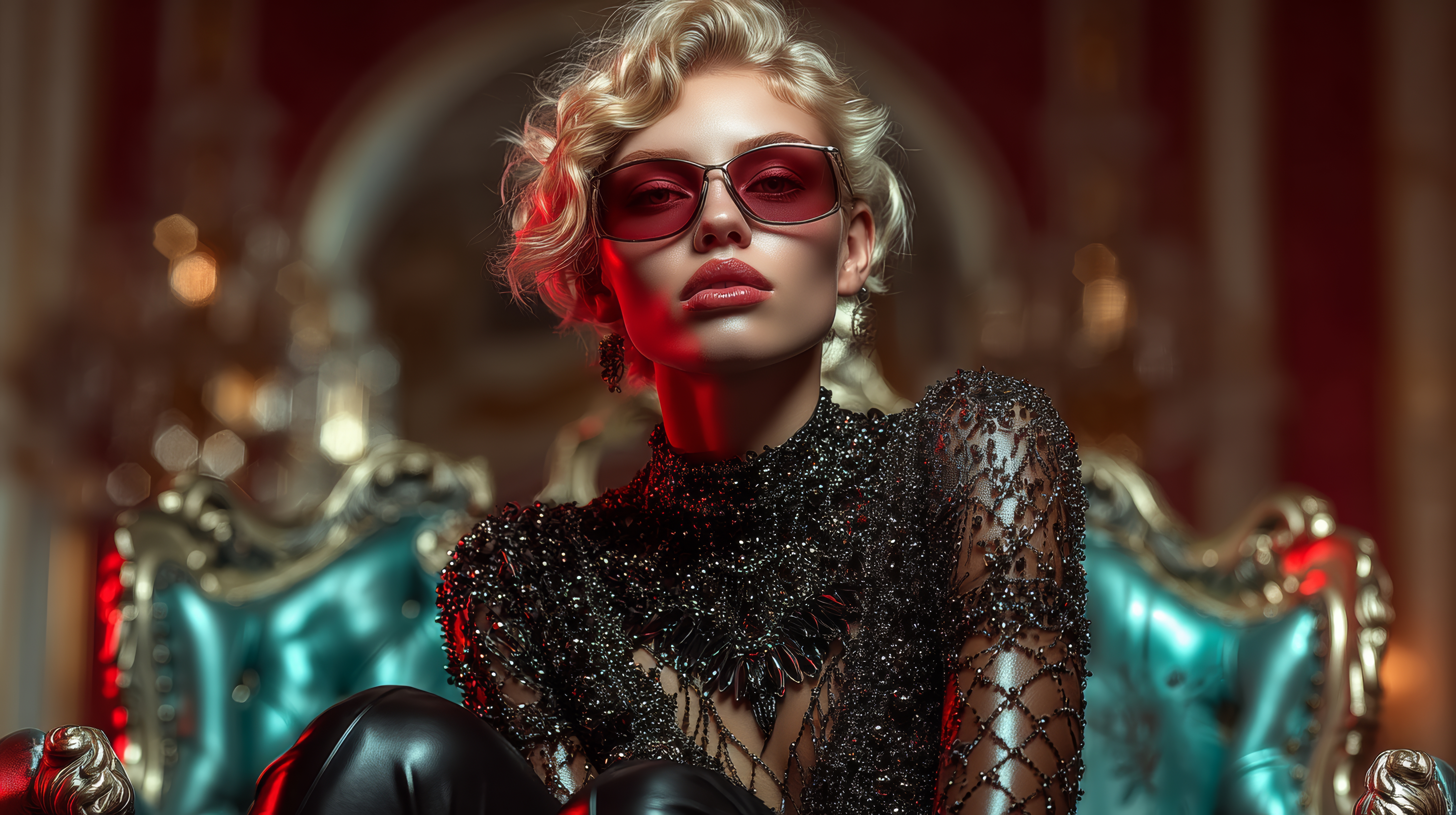 SIRCUS editorial still — cinematic fashion portrait from Issue 15 Electric Baroque