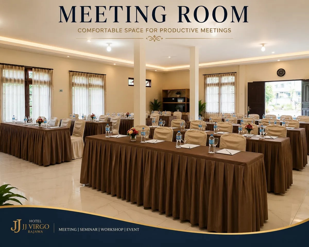 Ruang pertemuan Hotel JJ Virgo Bajawa untuk seminar dan acara