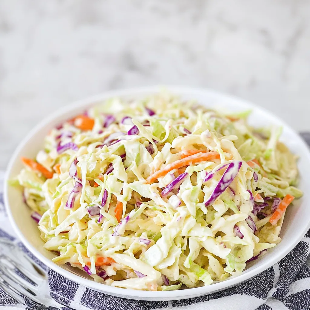 Classic Sweet Coleslaw: Refreshingly Creamy Delight
