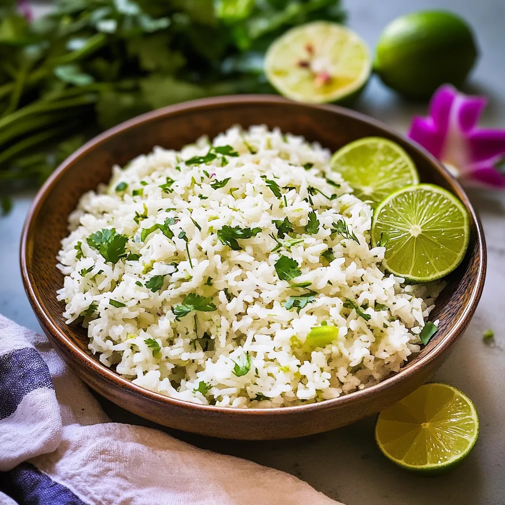 cilantro lime rice: Zesty and Refreshing Side Dish