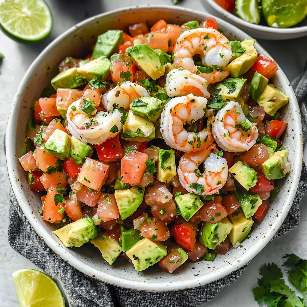 Avocado Salsa Shrimp Salad: Refreshing and Flavorful Delight
