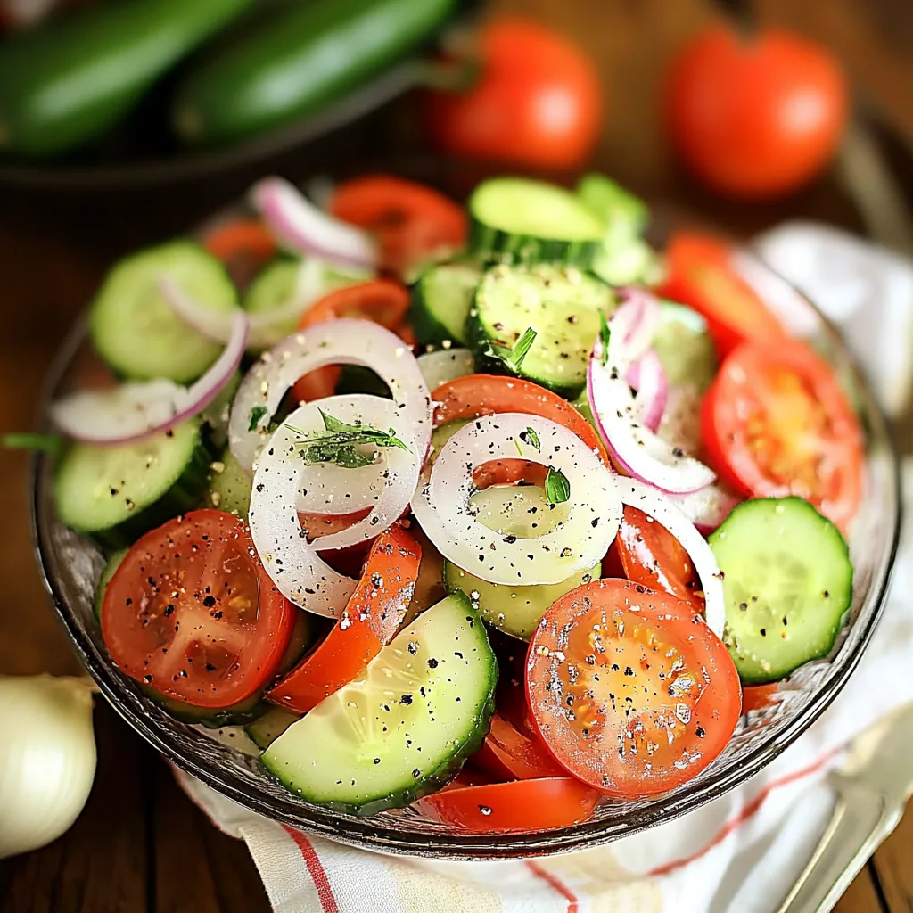 tomato cucumber and onion salad: Refreshingly Zesty Delight
