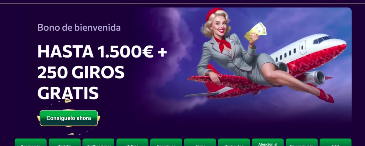 Bono de bienvenida y retiros ágiles en WinAirlines, casino en línea España