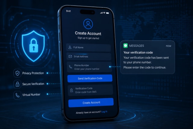 Получение SMS-кодов для регистрации в онлайн-сервисах