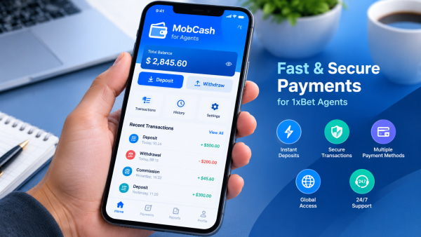 Application MobCash pour agents 1xBet : fonctions et utilisation