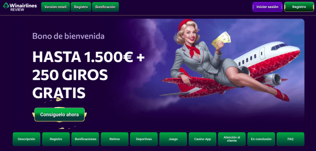 Registro claro y verificación flexible en WinAirlines, casino en línea España