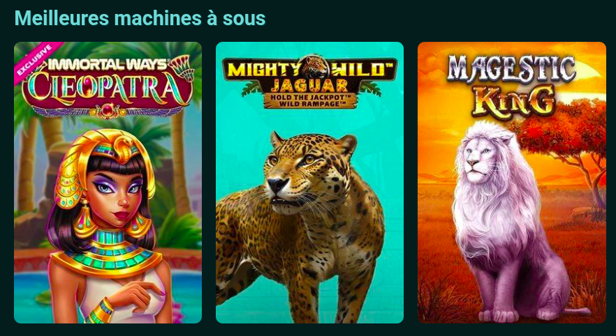 Playio Casino : sélection de slots modernes et classiques, pour tous les profils