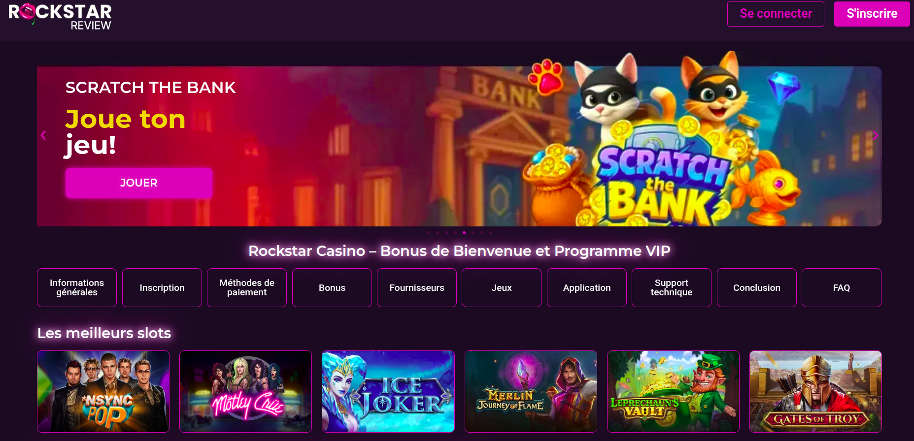 Casino en ligne et cashback quotidien : focus sur l’offre Rockstar Casino