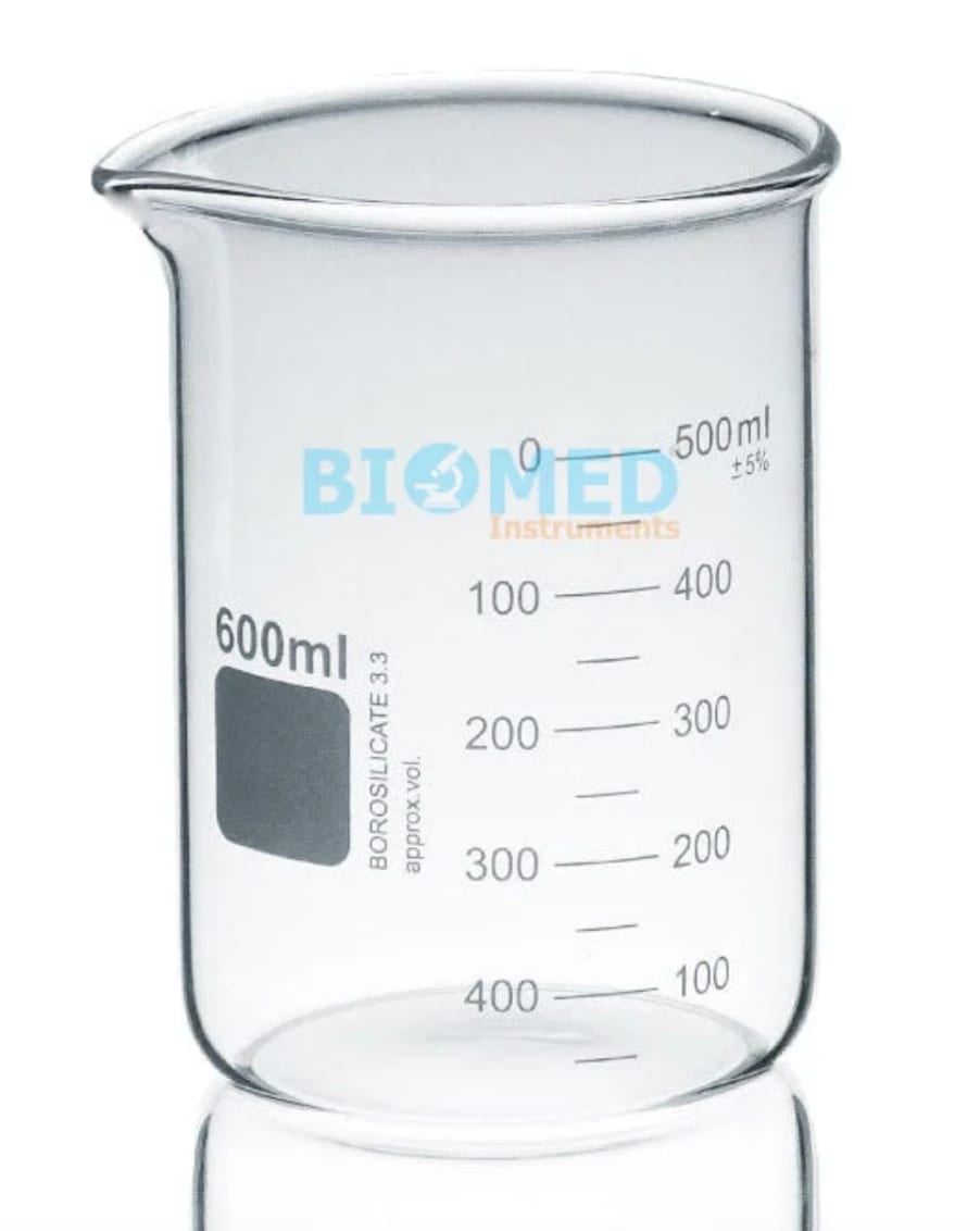 Vaso (Beaker) De Vidrio 600 Ml Eur