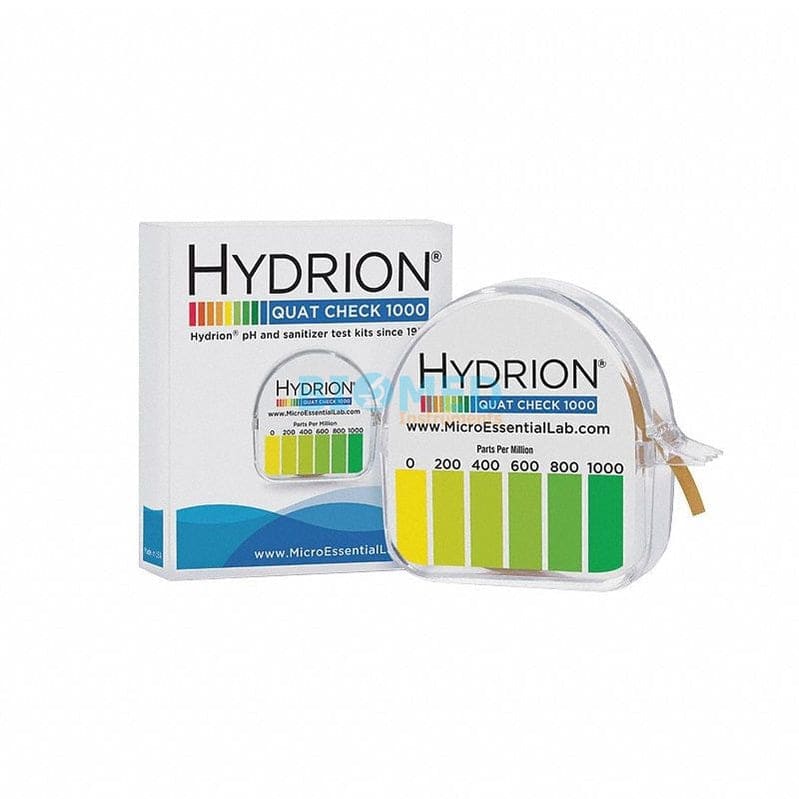 Tiras Para Medir Amonio Cuaternario 0-1000 Ppm 50 Unid Hydrion Qc-1001