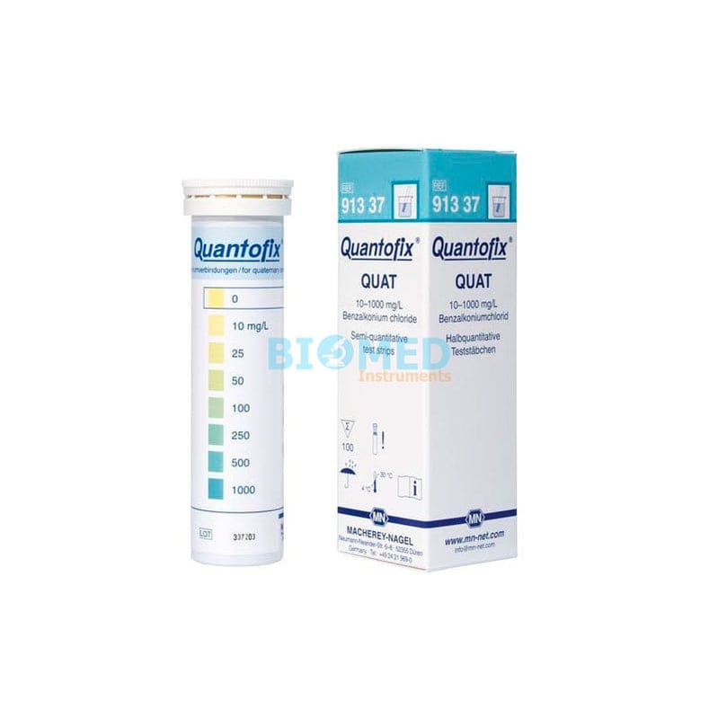 Tiras Para Medir Amonio Cuaternario 0-1000 Mg/L 100 Unid Mancherrey Nagel