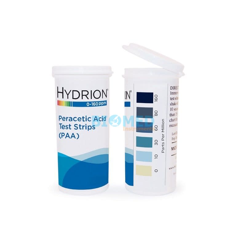 Tiras Para Acido Peracetico 0-160 Ppm 50 Unid Hydrion