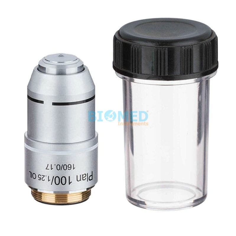 Objetivo Plano Para Microscopio Q200A 100X