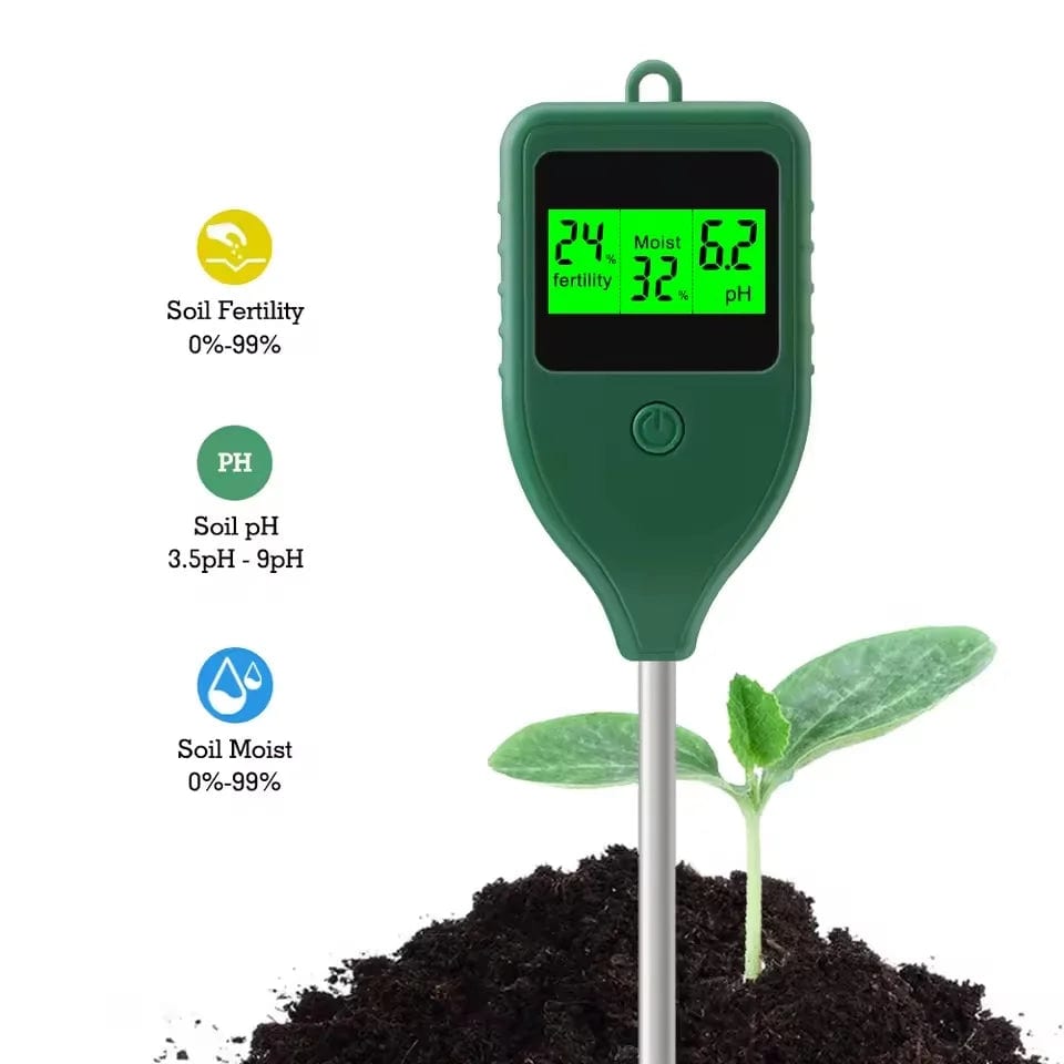 Medidor Digital De Fertilidad, Humedad Y Ph Del Suelo Ec-Lab