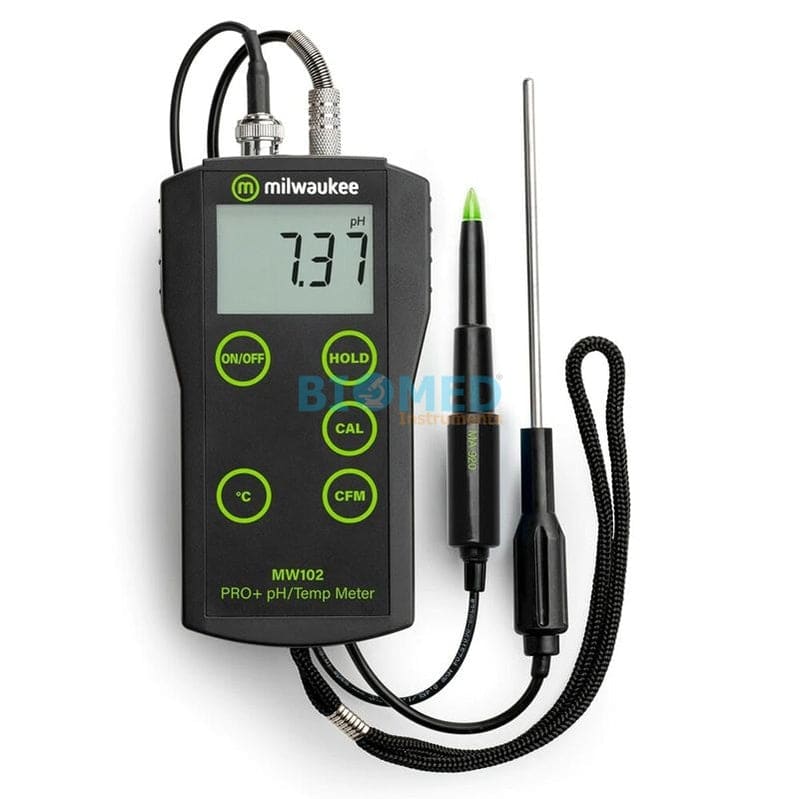 Medidor De Ph/Temp. Para Alimentos Portatil Wilwaukee Mw102-Food