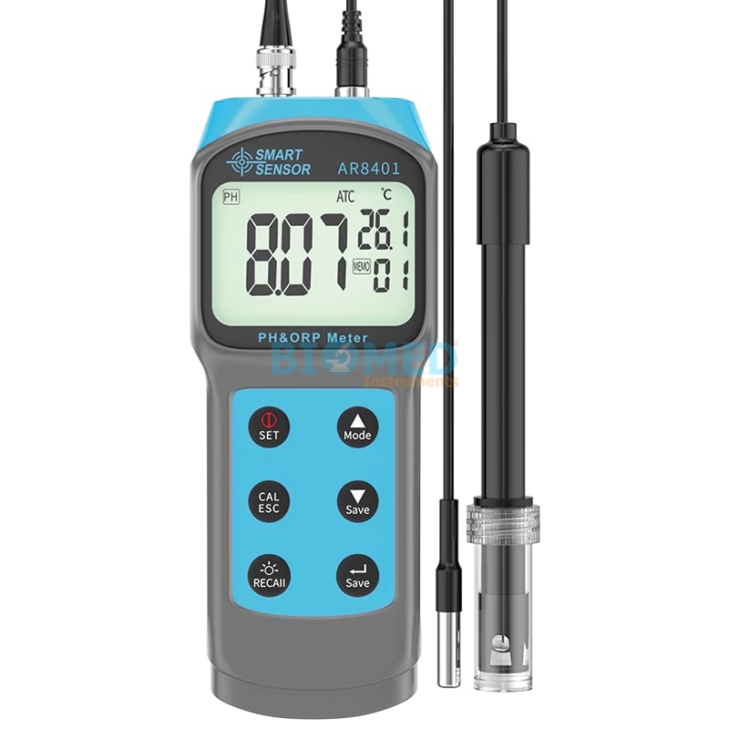 Medidor De Ph/Orp Y Temp Portatil Smart Sensor Ec-Lab Ar8401