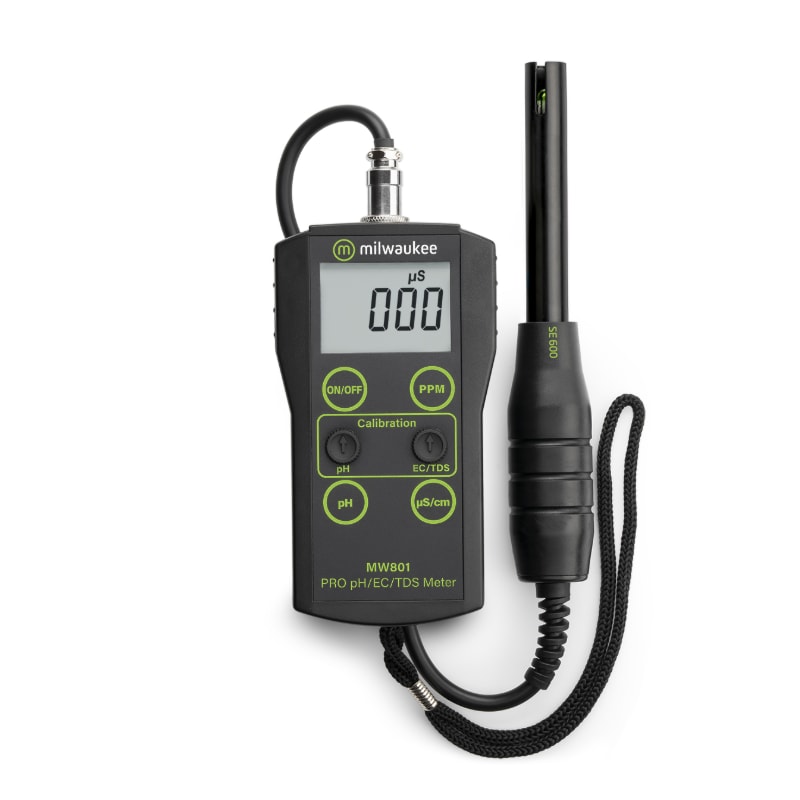 Medidor De Ph/Ec/Tds Portatil (Rango Bajo) Milwaukee Mw801