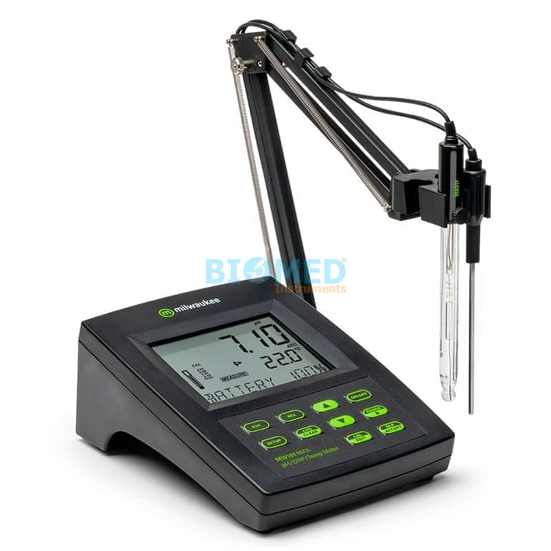 Medidor De Ph/ Orp/ Temp. De Mesa Con Sistema De Registro Milwaukee Mw151