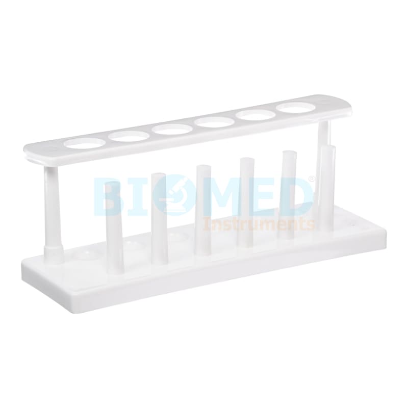 Gradilla Para 6 Tubos Rectangular Con Secadero Ec-Lab