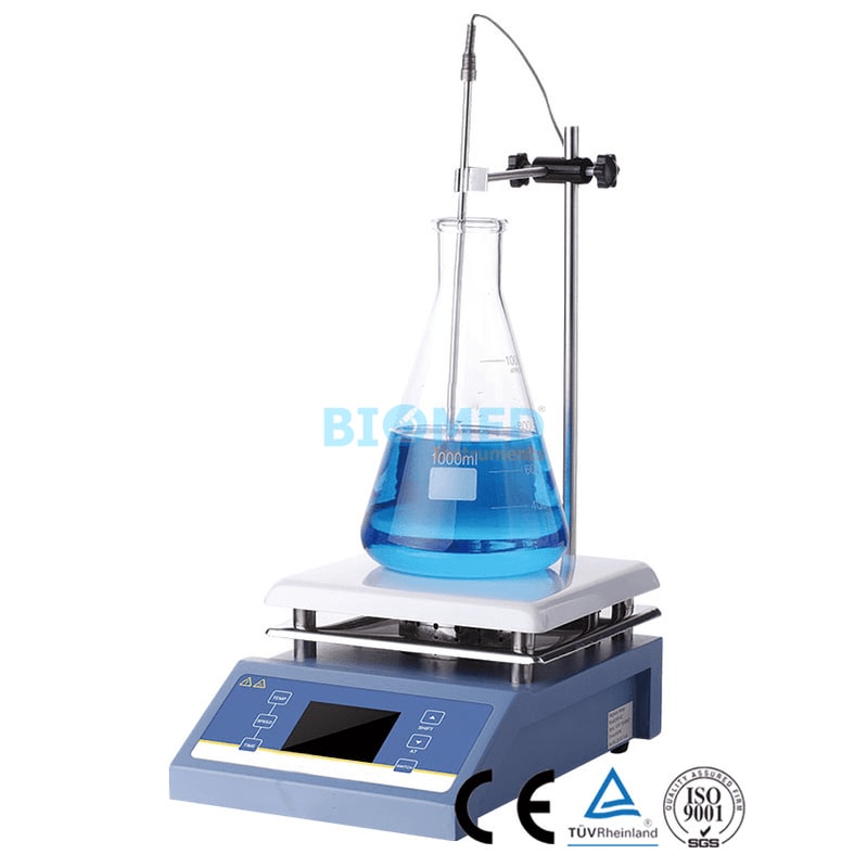 Agitador Magnetico Con Calentamiento Plato Ceramica 5L Bektron Bsc19T