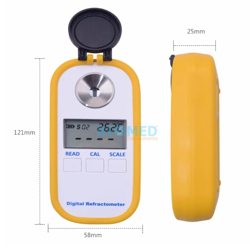 Refractometro Digital 0-90% Brix Dr102
