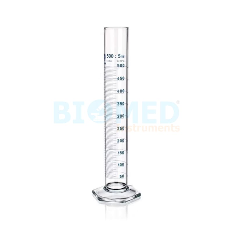 Probeta De Vidrio 500 Ml ± 1,30 Base Hexagonal Ec-Lab