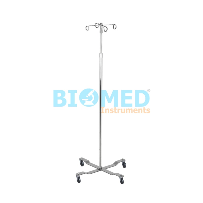 Porta Suero Cromado Con Base Metalica Sem