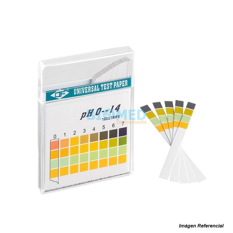 Papel Indicador Universal Ph 0-14, 100 Unid Ec-Lab