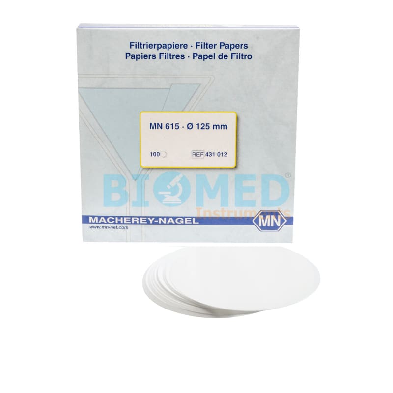 Papel Filtro 12.5 Cm, 100 Unid Mancherey Nagel Mn431012