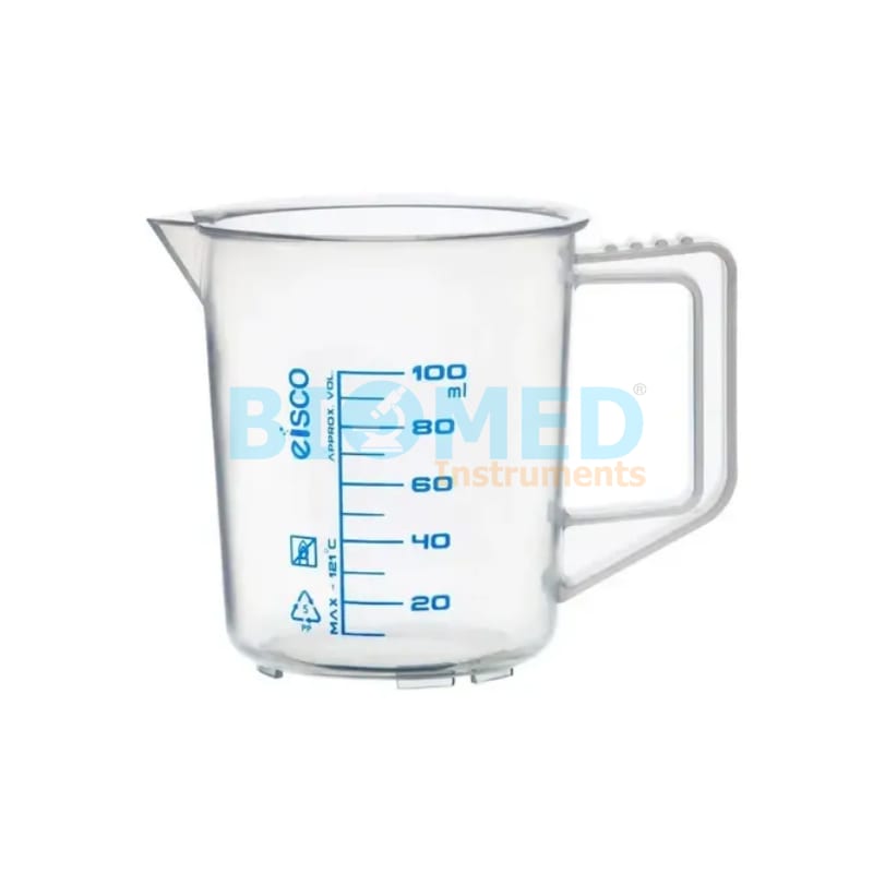 Jarra Graduada De Polipropileno Escala Azul 100 Ml Eisc