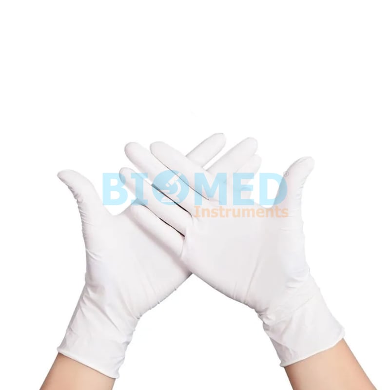 Guantes De Examinacion Blancos Talla M 100 Unid