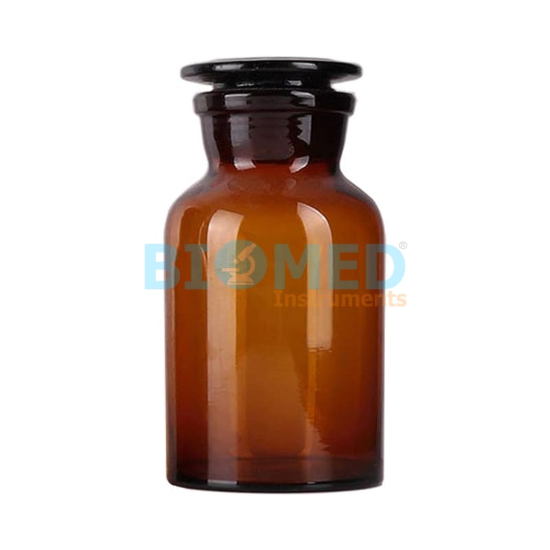 Frasco Ambar Tapa Esmerilada 500 Ml