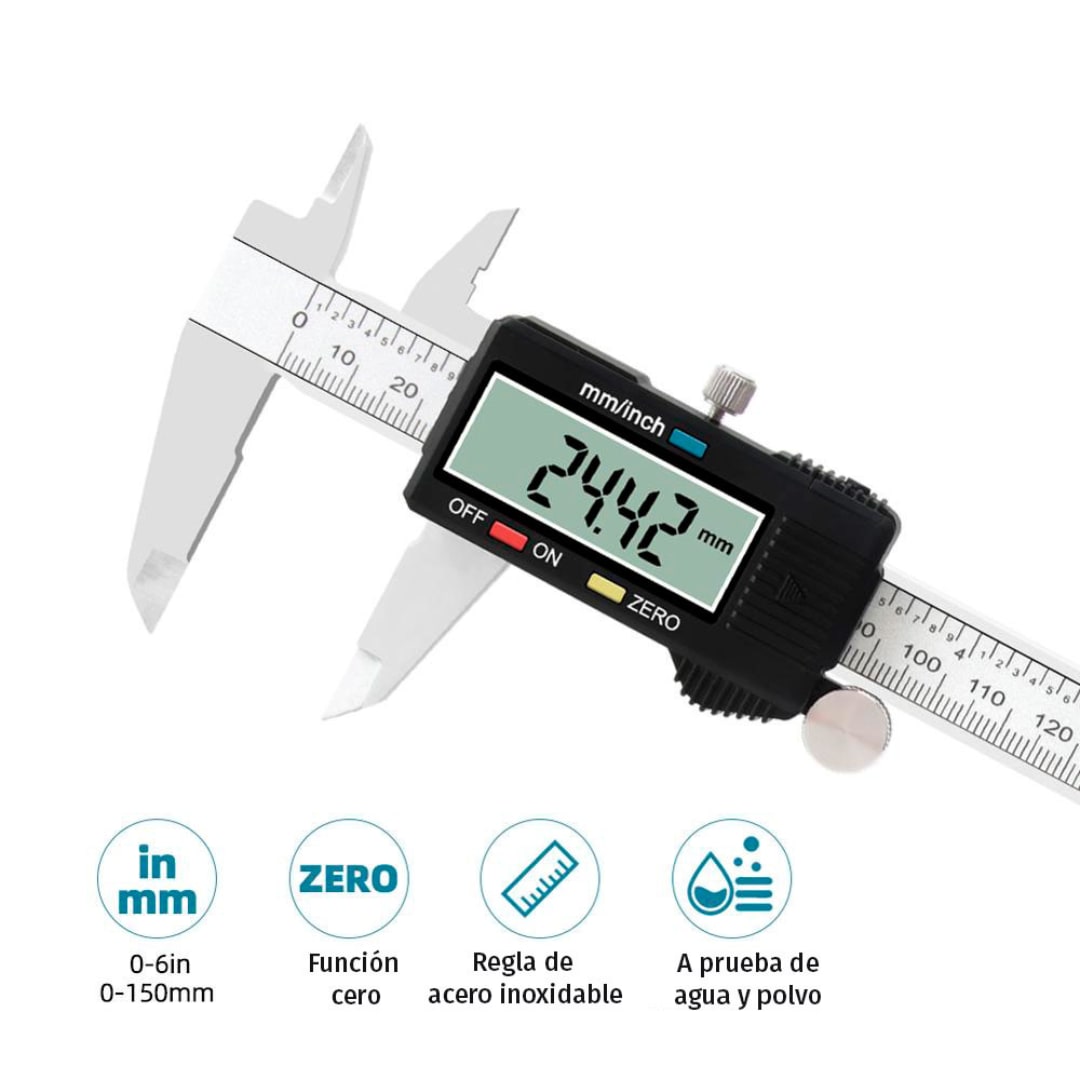 Calibrador Vernier Digital De 0 - 150Mm Ec-Lab