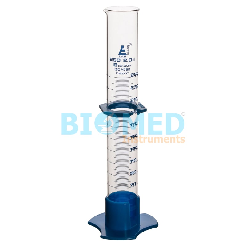 PROBETA DE VIDRIO BASE PLASTIC. CLASE B 250 ML
