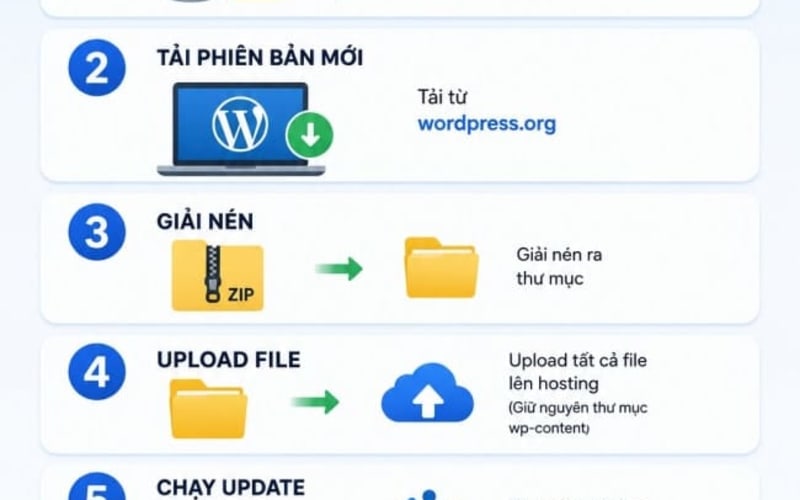Hướng dẫn nâng cấp WordPress thủ công
