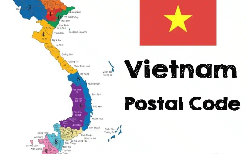 Mã bưu chính Zip/Postal Code các tỉnh của Việt Nam