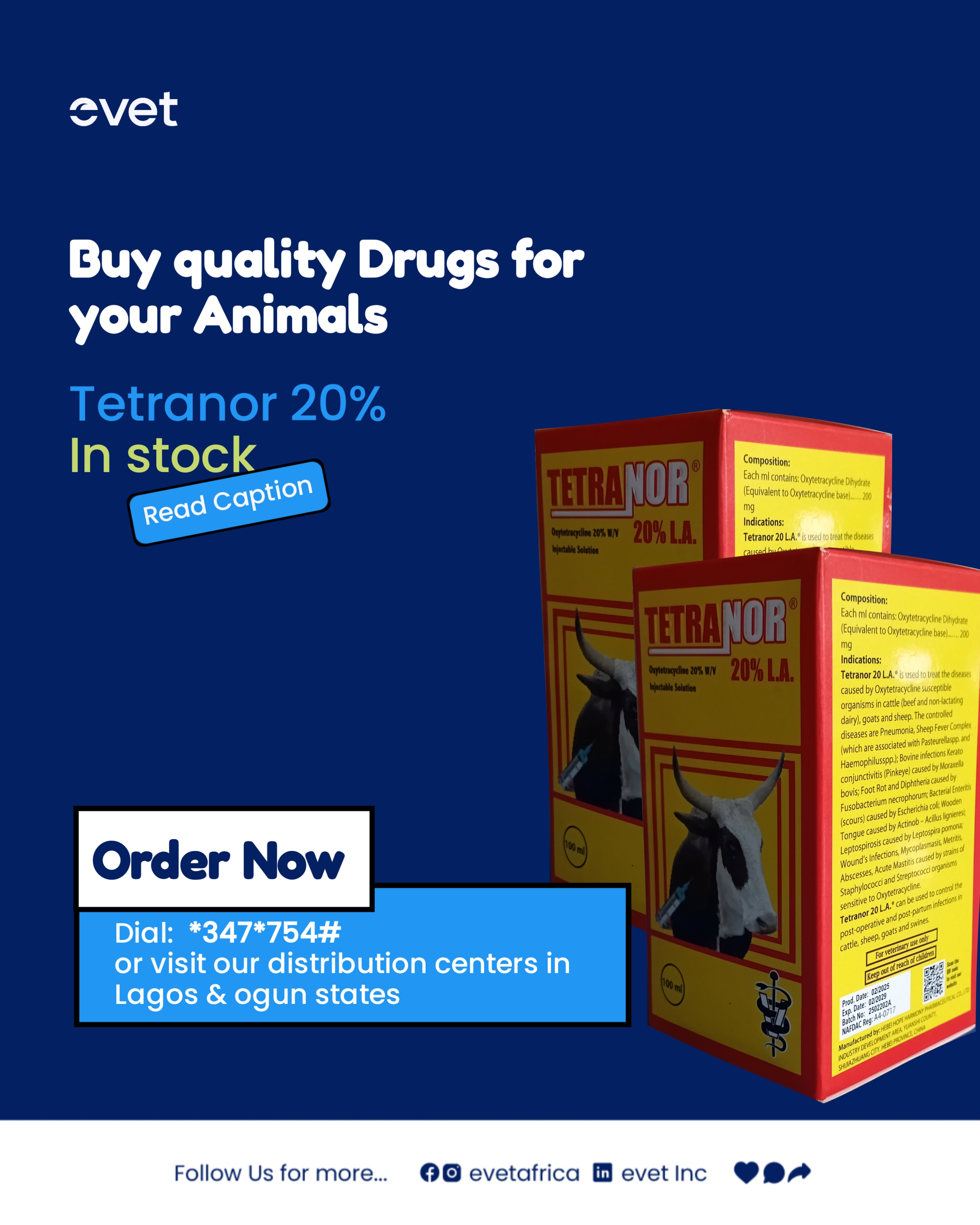 Why Choosing Quality Veterinary Drugs Matters: Tetranor 20% for Healthier Livestock